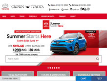 Tablet Screenshot of crownmotorstoyota.com